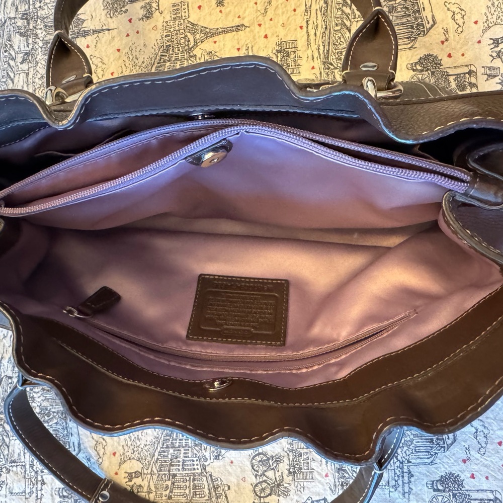 Coach Genuine Leather Handbag - Picture 6 of 8